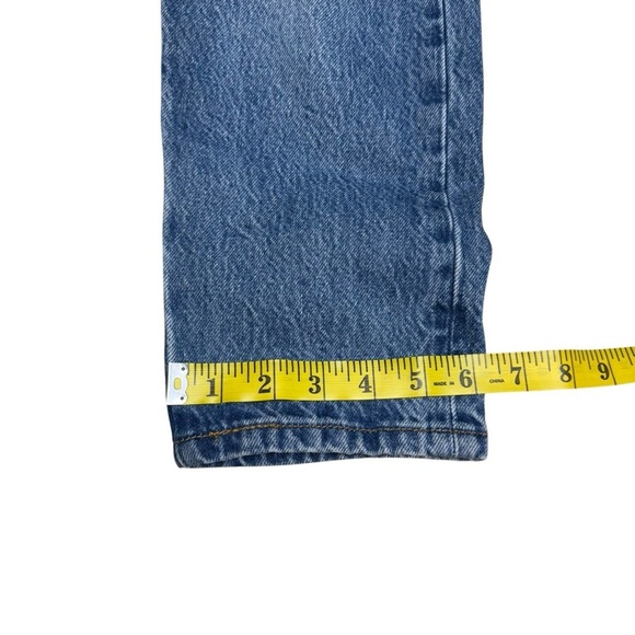 Levi's 501T Floral Jeans Embroidered Distressed Cropped Tapered Crop Denim 26 - Picture 15 of 16